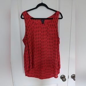 Torrid Arrow Print Georgette Pocket Tank, Size 1X